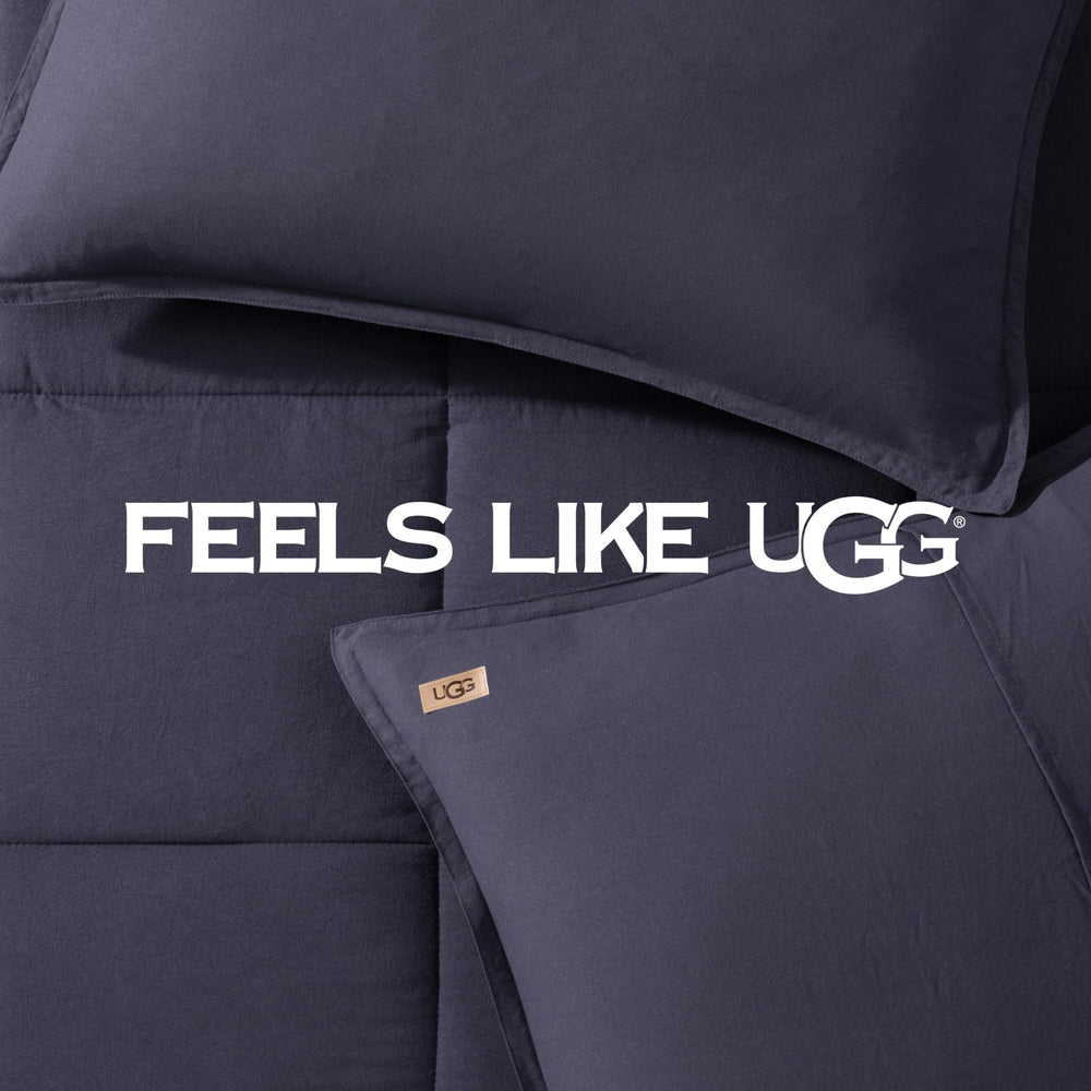 UGG comparaison d'échelle soulignant dimensions exactes King pour lit