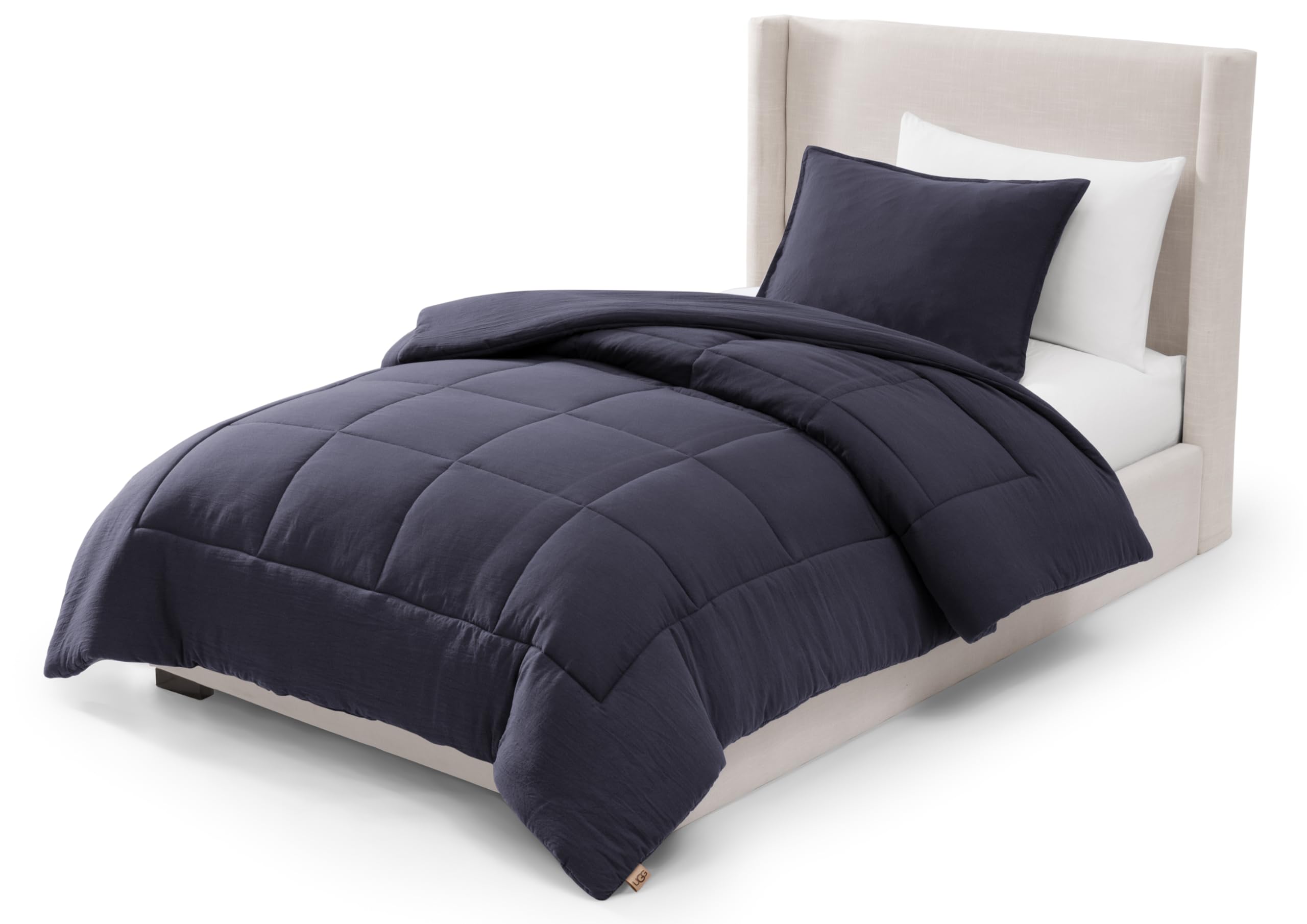 UGG couette Leonora face avant bleu marine, look soigné et moderne
