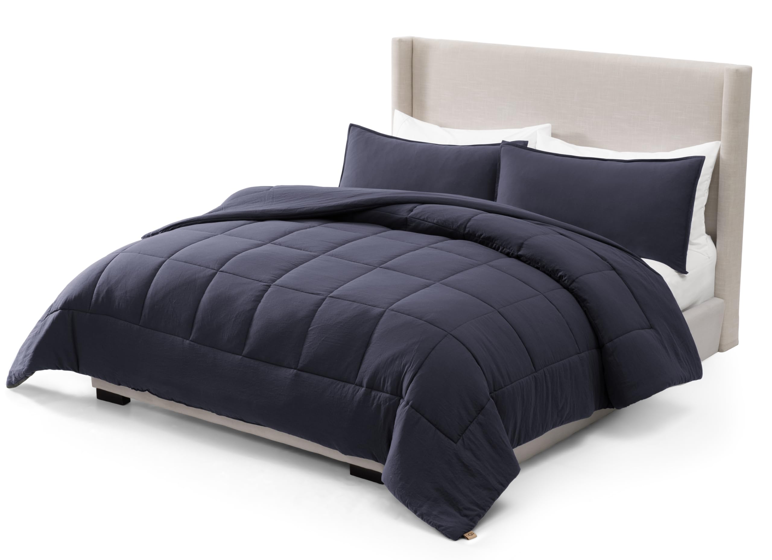 UGG couette Leonora face avant montrant design bleu marine et confort