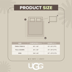 UGG leonora texture du tissu prélavé douce et respirante pour meilleur confort