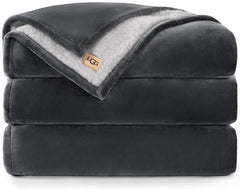 UGG Nita plaid face entière gris apporte confort décoratif