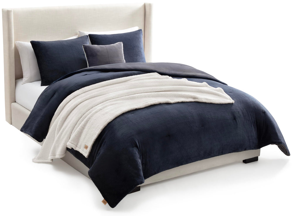 UGG couette bleu marine face avant montrant confort et style