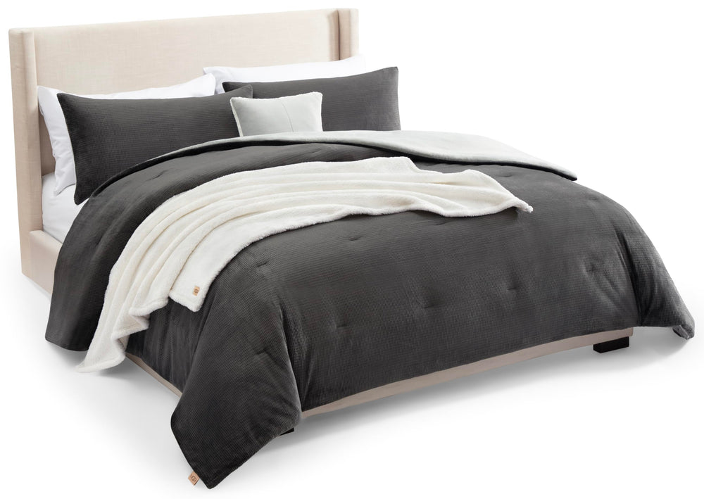 UGG couette Remina gris face texturée confortable et élégante