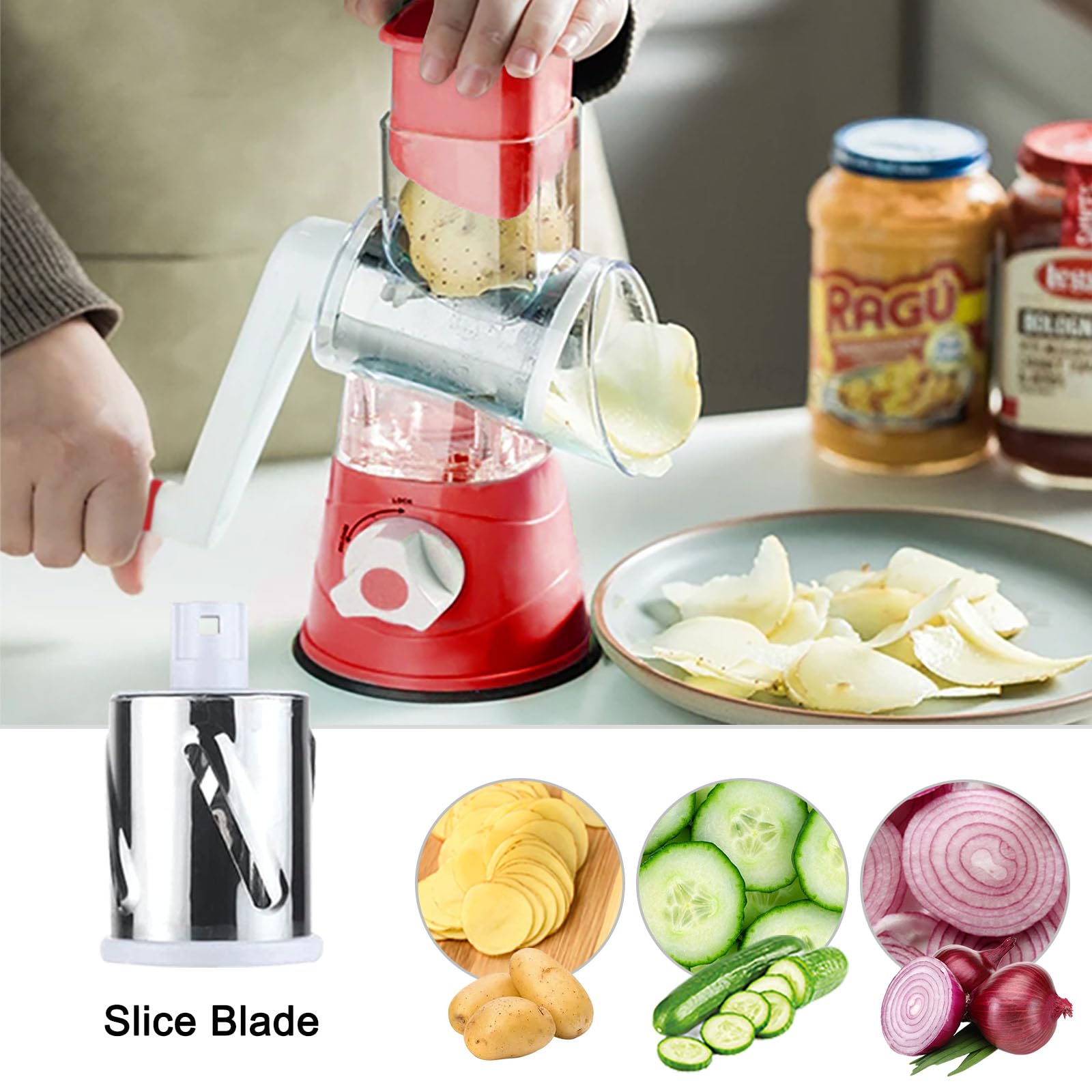 UI U & I gros plan tambour inox pour râper uniformément et durablement