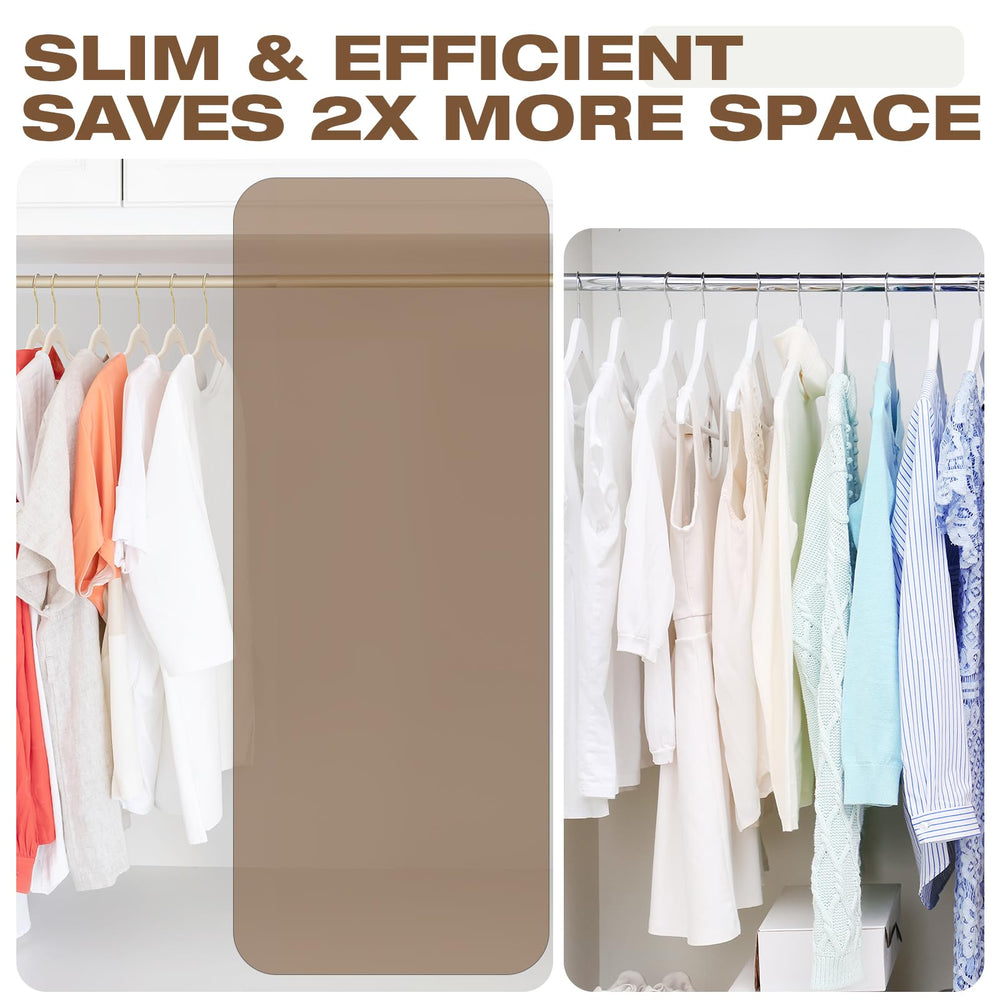 Uinicor cintres alignés dressing procure apparence nette et gain de place