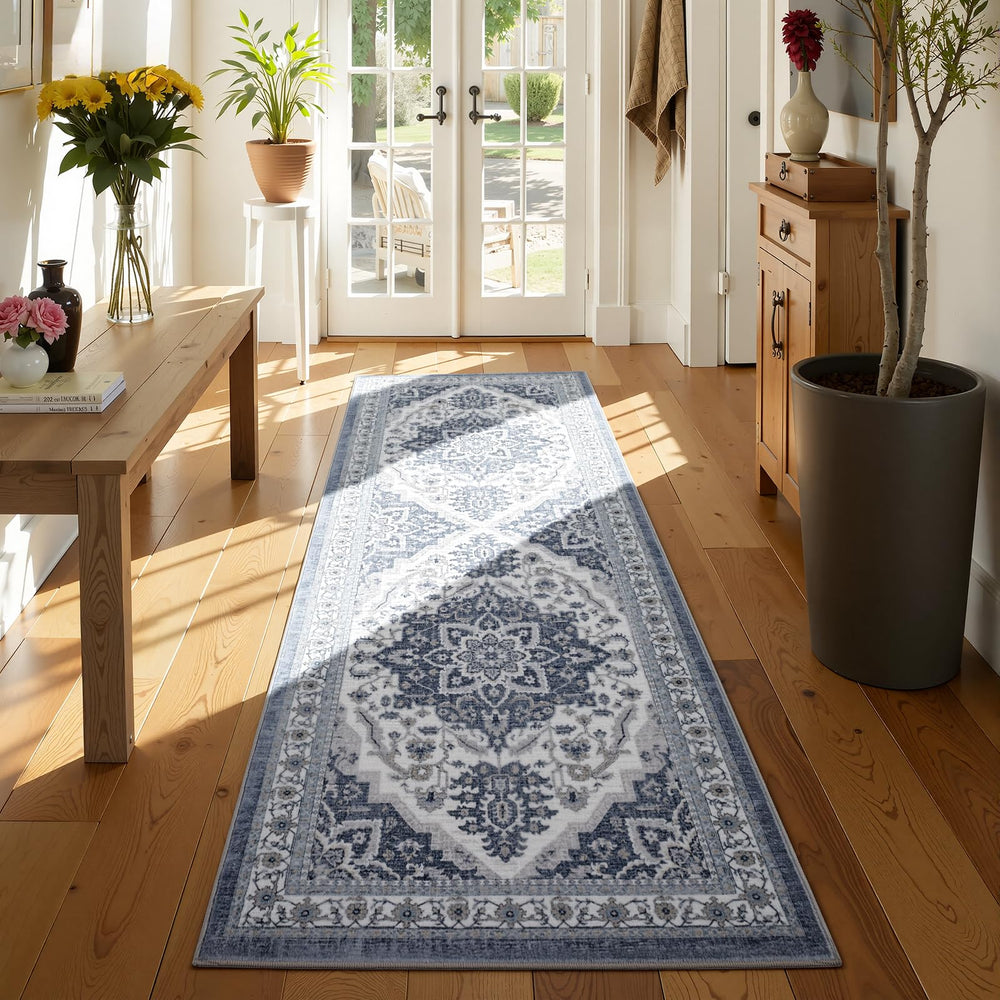 UKISS vue avant du tapis runner montrant motif boho et aspect accueillant