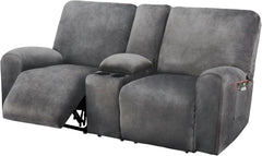 ULTICOR face avant de la housse sur loveseat montrant un ajustement propre et moderne