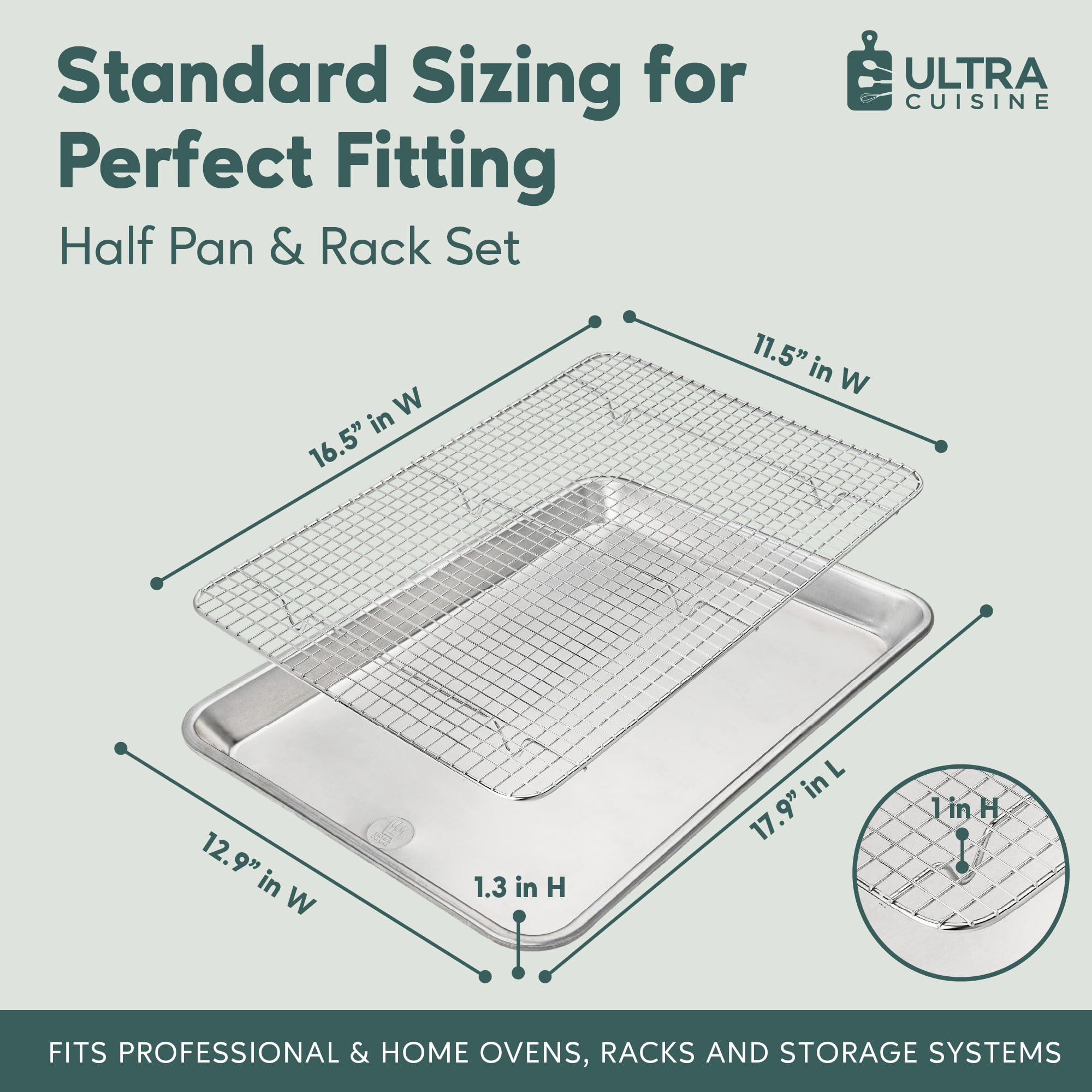 Ultra Cuisine grille gros plan inox 304 résistante pour un refroidissement sûr