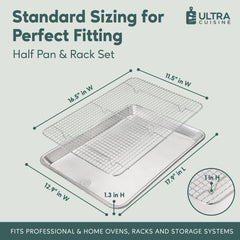 Ultra Cuisine grille gros plan inox 304 résistante pour un refroidissement sûr