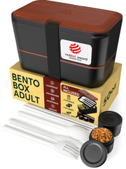 Umami boîte bento face avant montrant design étanche et compartiments pratiques