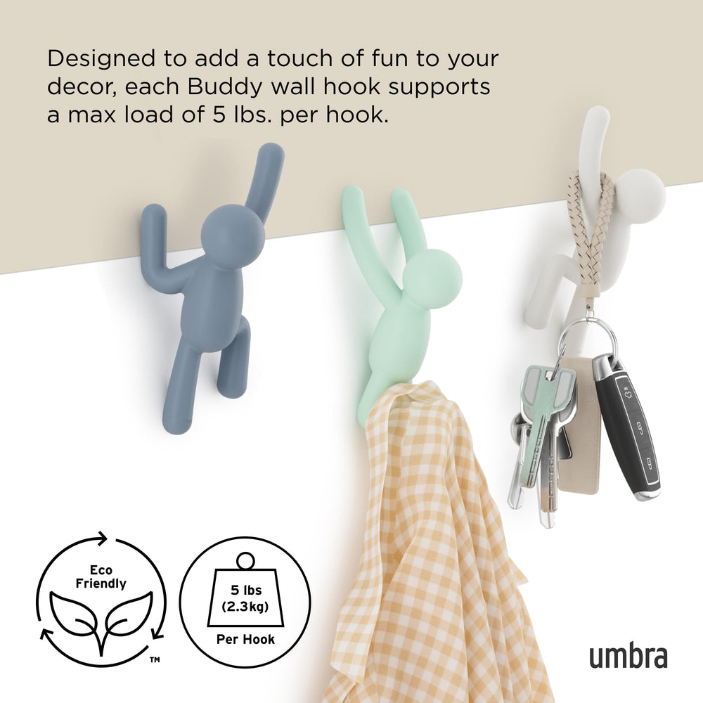 Umbra Buddy détail fixation murale Umbra pour pose discrète sécurisée