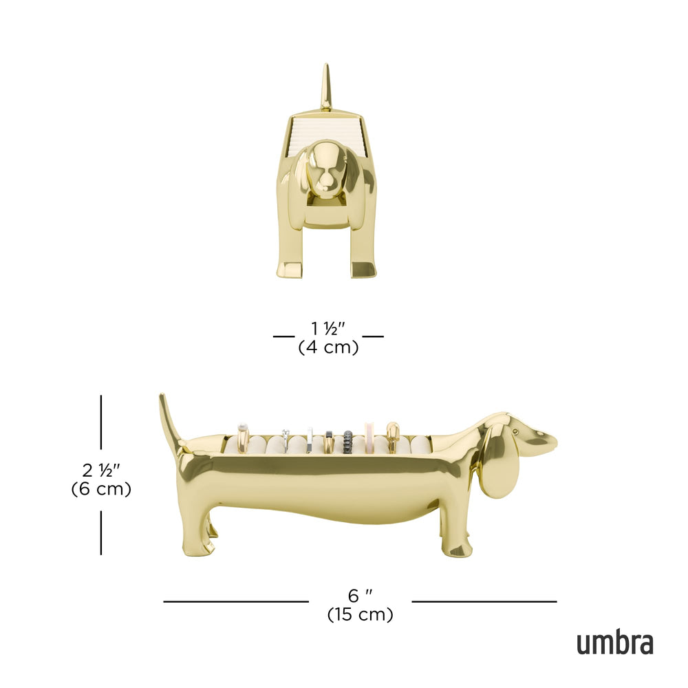 Umbra Dachsie base en velours protégeant bagues contre rayures