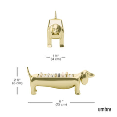 Umbra Dachsie base en velours protégeant bagues contre rayures