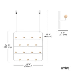 Umbra Estique suspendu sur une porte avec crochets fournis pour gain de place