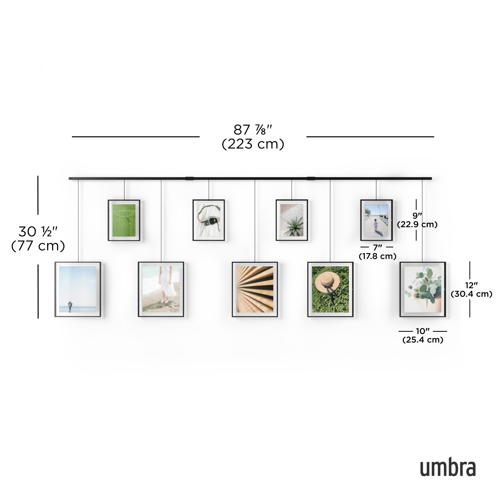 Umbra : détails des cadres 20×25 et 13×18, simplicité pour changer photos
