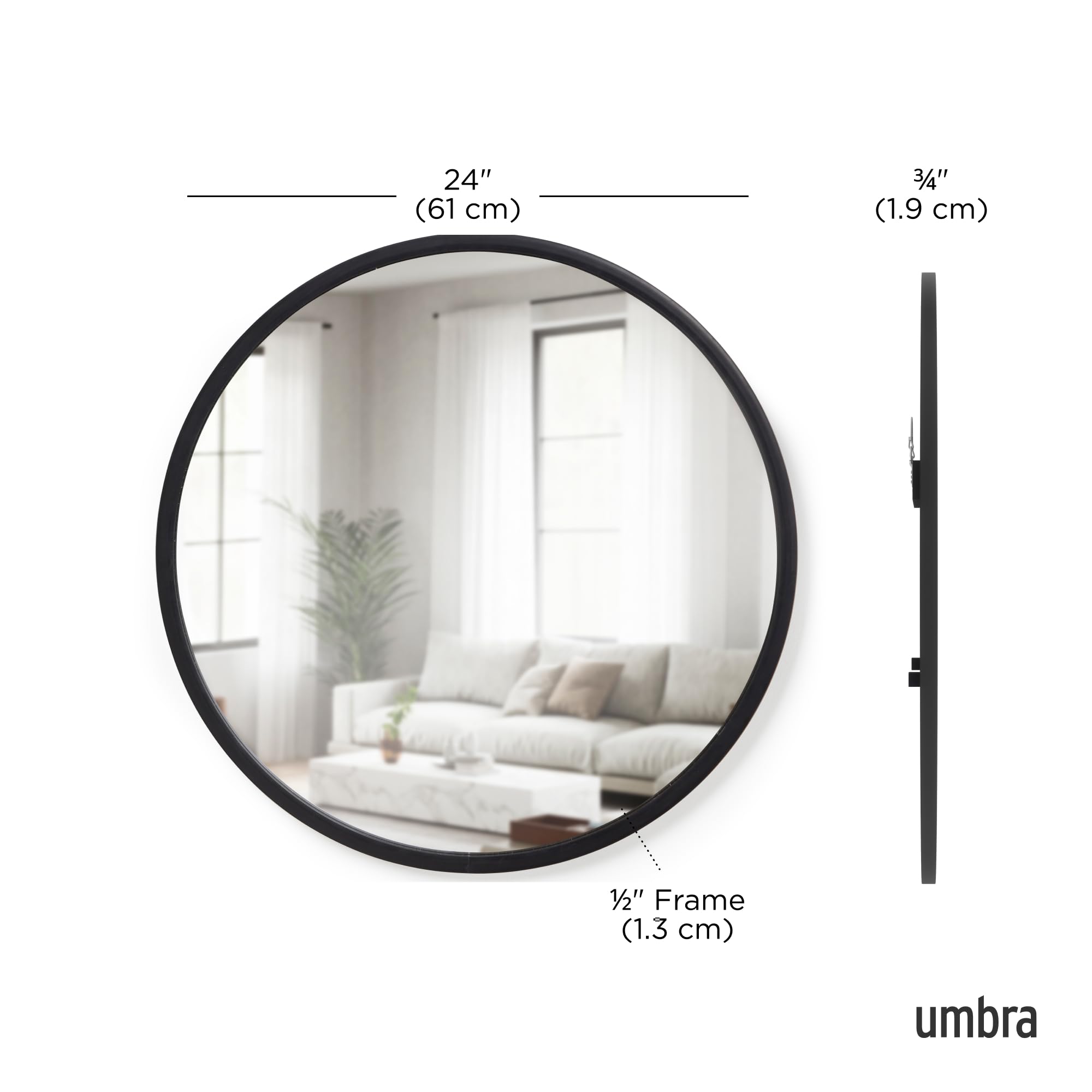 Umbra Hub installé salle de bain reflétant lumière et style