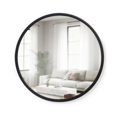 Umbra Hub miroir face avant noir pour déco et luminosité