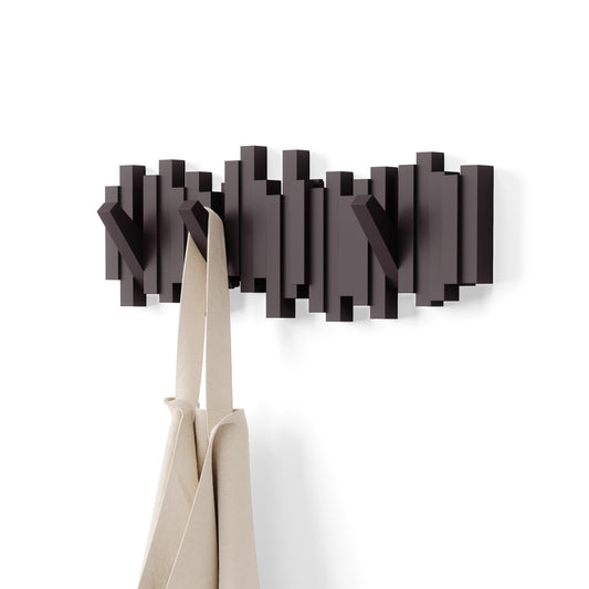 Umbra Sticks face avant espresso, rangement esthétique et gain de place