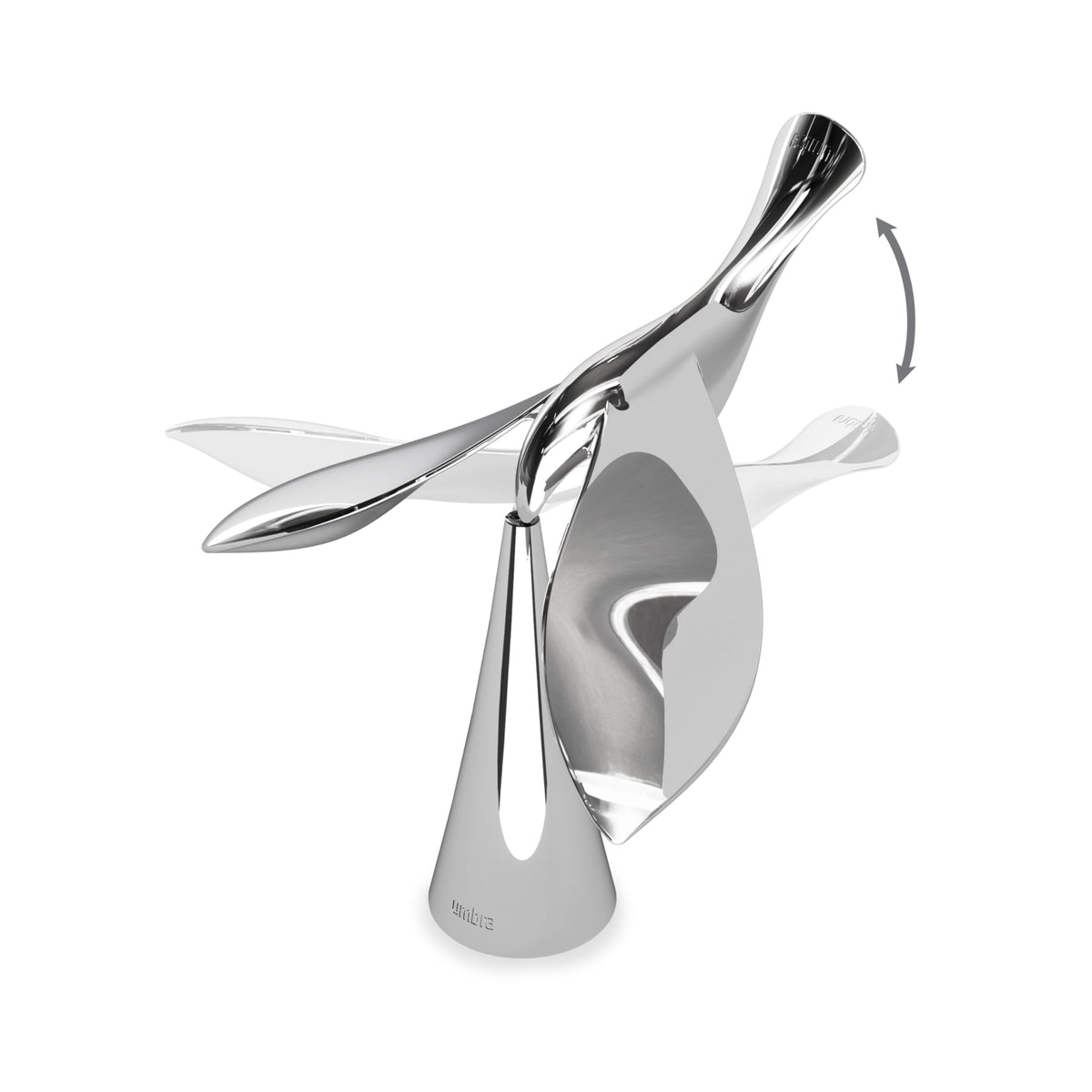 Umbra Tipsy face avant montrant design sculptural et aspect décoratif