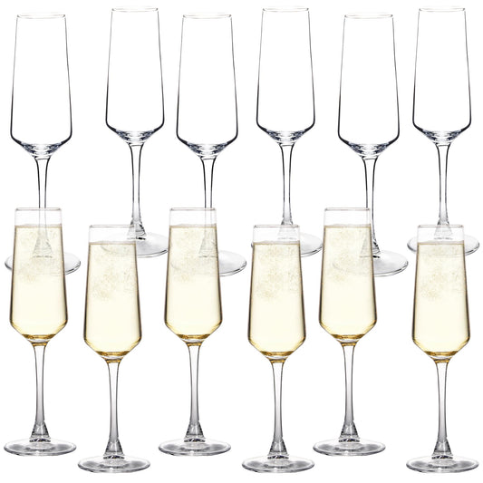 UMEIED flûtes paquet avant montrant l’ensemble de 12 verres et l’élégance