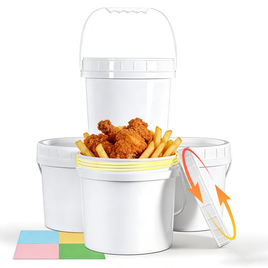 UMETASS seau 1 gallon vue de face montrant solidité et gain d'espace