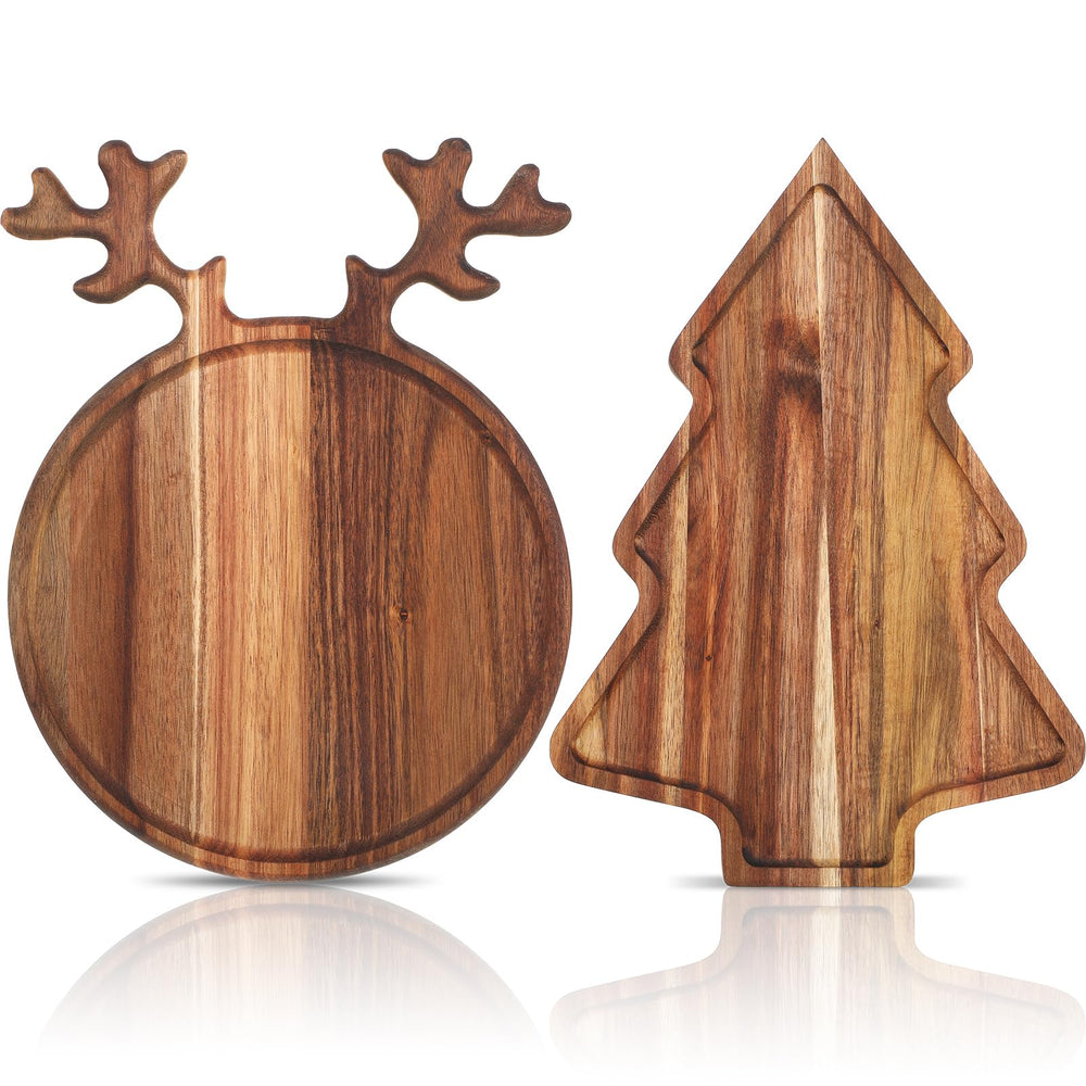 Umigy planche sapin en acacia montrant une présentation festive pratique