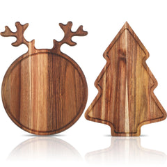 Umigy planche sapin en acacia montrant une présentation festive pratique