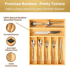 Umilife gros plan sur le grain de bambou durable et résistant aux rayures