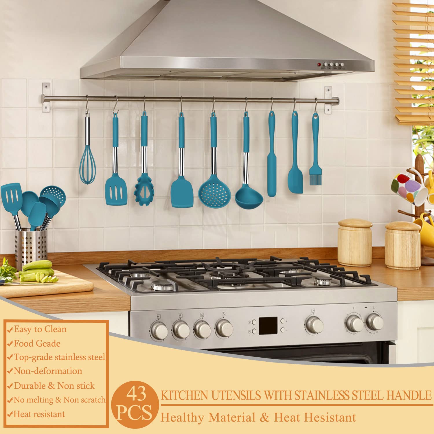 Umite Chef accessoires et outils ensemble illustrant polyvalence pour cuisiner