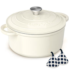 Umite Chef cocotte devant, finition crème, transmission de chaleur fiable