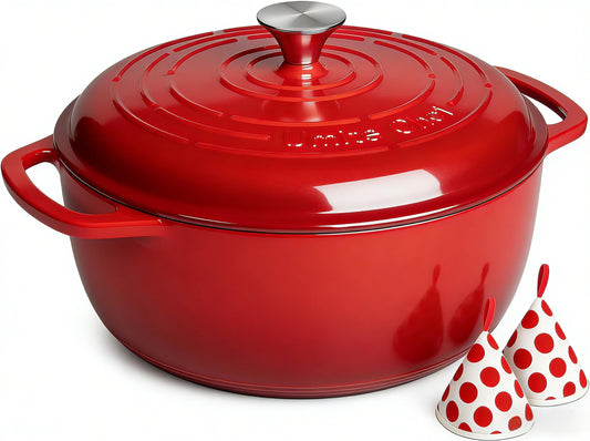 Umite Chef cocotte rouge face visible offrant cuisson uniforme
