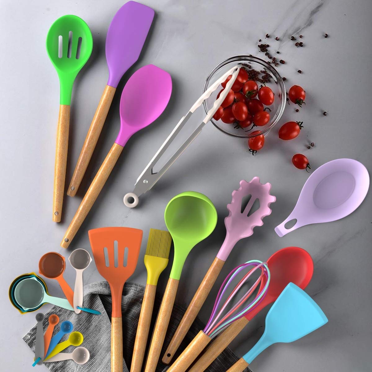 Umite Chef gros plan sur tête en silicone protégeant les surfaces antiadhésives