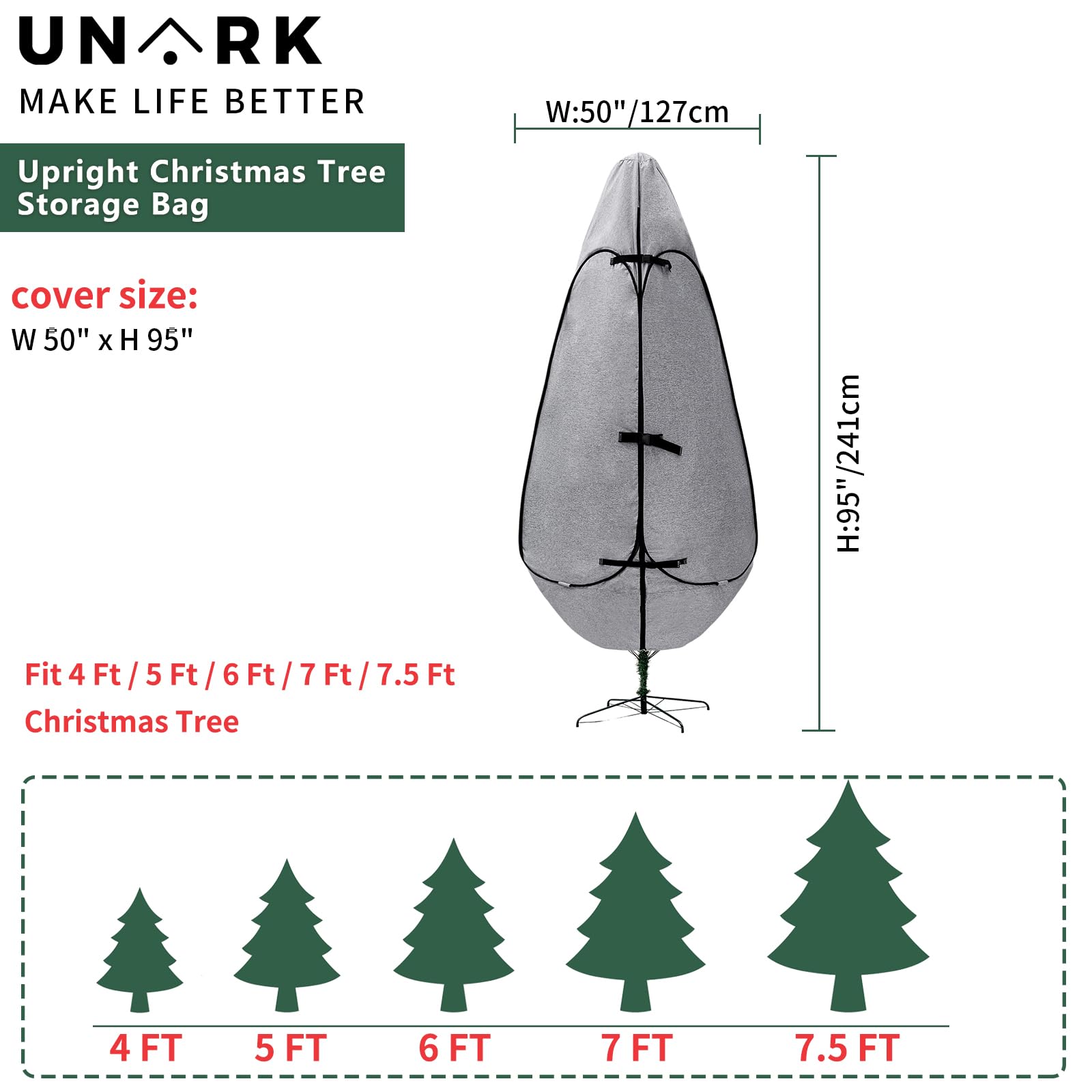 UNARK étiquette marquée spécifications pour identification et organisation