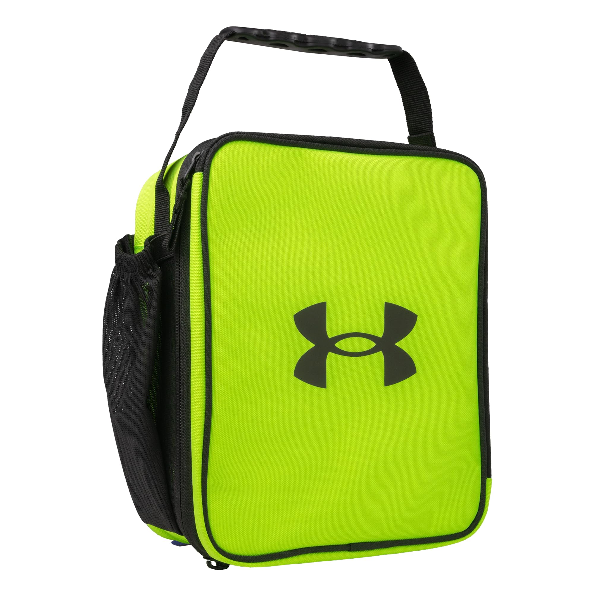 Under Armour vue avant de la lunchbox Hyper Green offrant protection et style