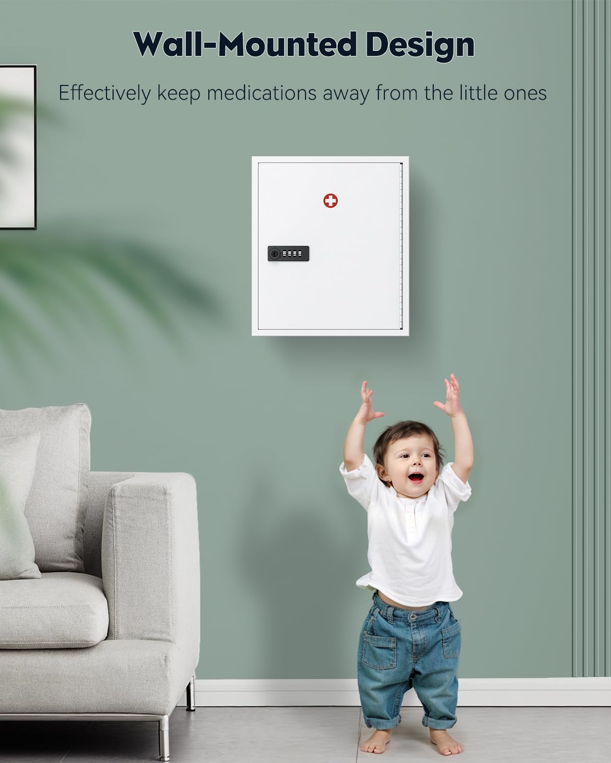 Uniclife intérieur avec trois compartiments, rangement optimisé
