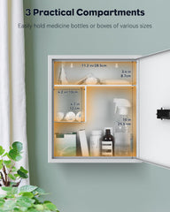 Uniclife armoire fixée au mur, installation facile et stable