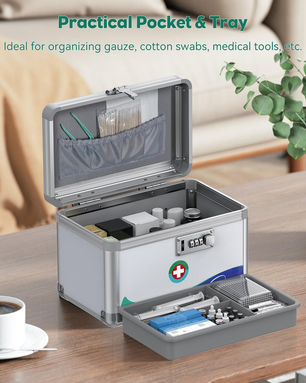 Uniclife intérieur avec plateau amovible et poche élastique pour organisation