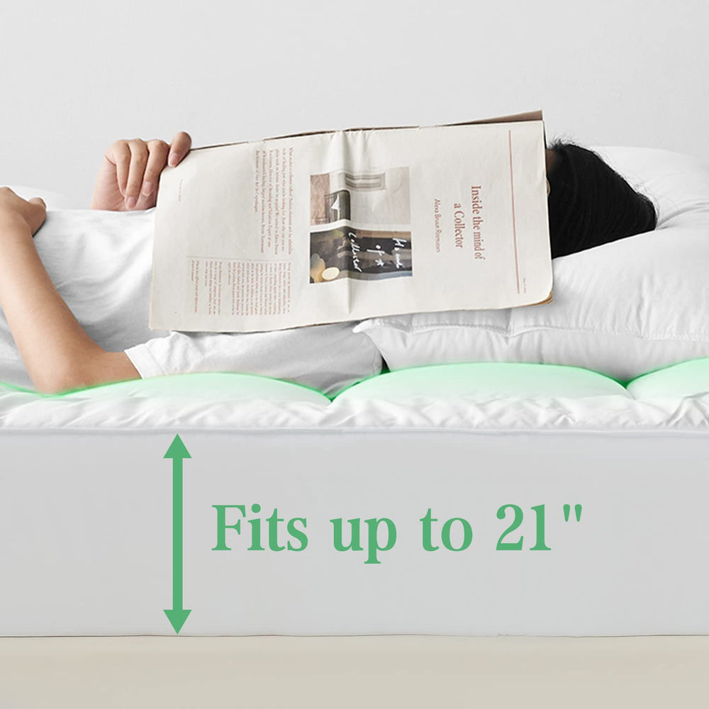 UNILIBRA surmatelas installé sur lit, confort accru pour sommeil relaxant