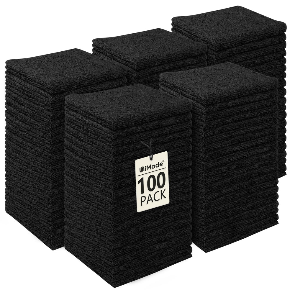 UNIMADE emballage de 100 gants de toilette montrant quantité et valeur