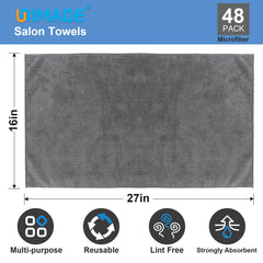 UNIMADE texture microfibre en gros plan pour absorption rapide et douceur