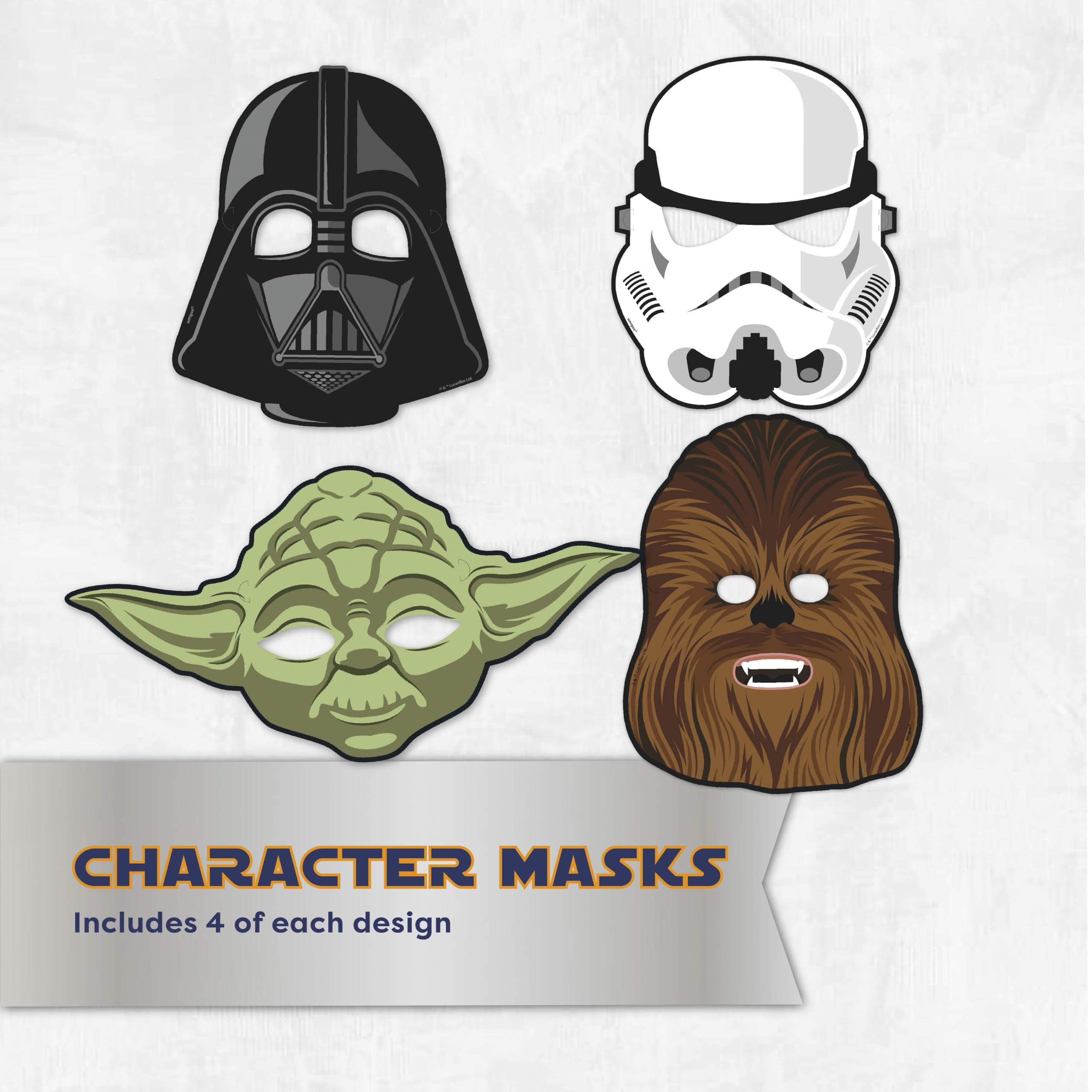Unique masques personnages gros plan offrent déguisement amusant immédiat