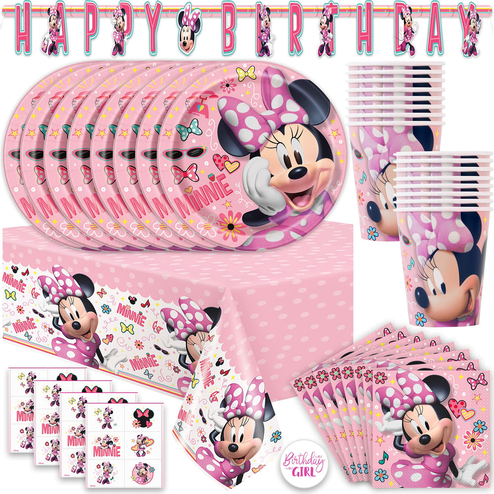 Unique packaging Minnie face avant montre contenu et thème festif
