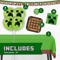 Unique nappe plastique Minecraft protégeant la table et facilitant nettoyage