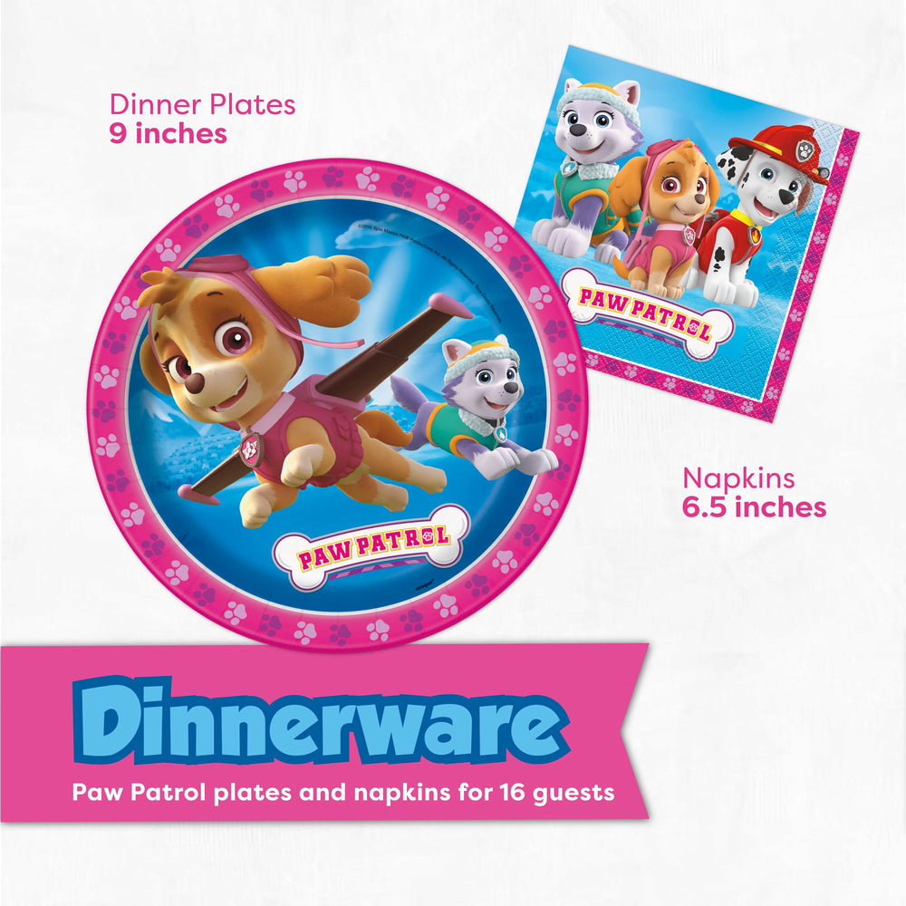 Unique Paw Patrol assiettes 9" et serviettes assorties prêtes pour gâteaux et pizza