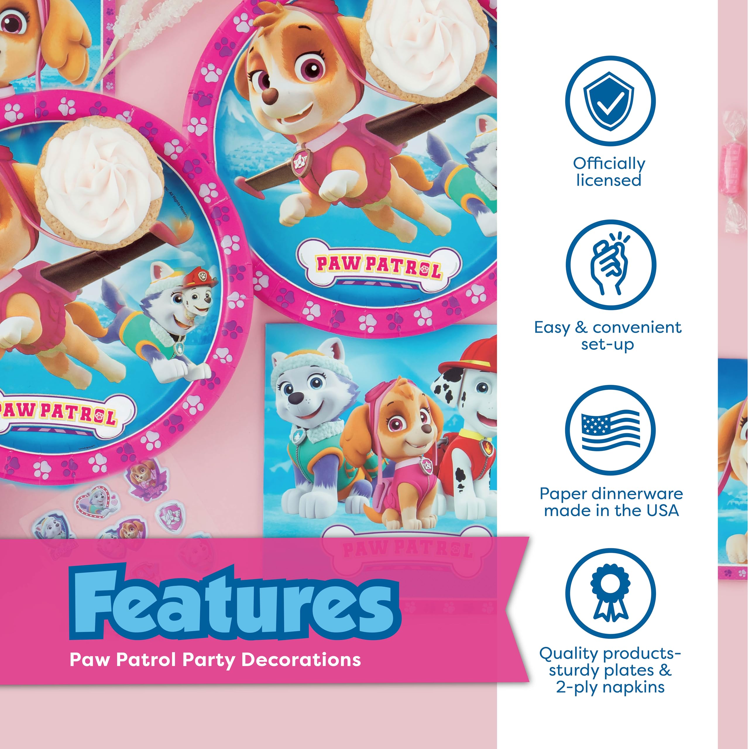 Unique Paw Patrol autocollant "It's My Birthday" appliqué sur gâteau pour personnalisation