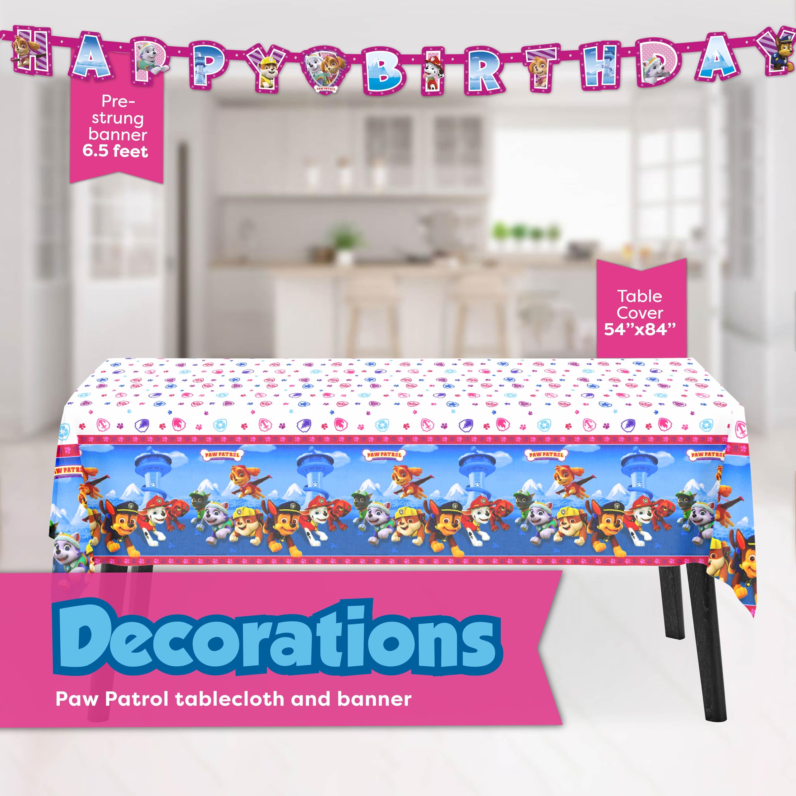 Unique Paw Patrol nappe 54x84" couvrant table et protégeant contre les taches