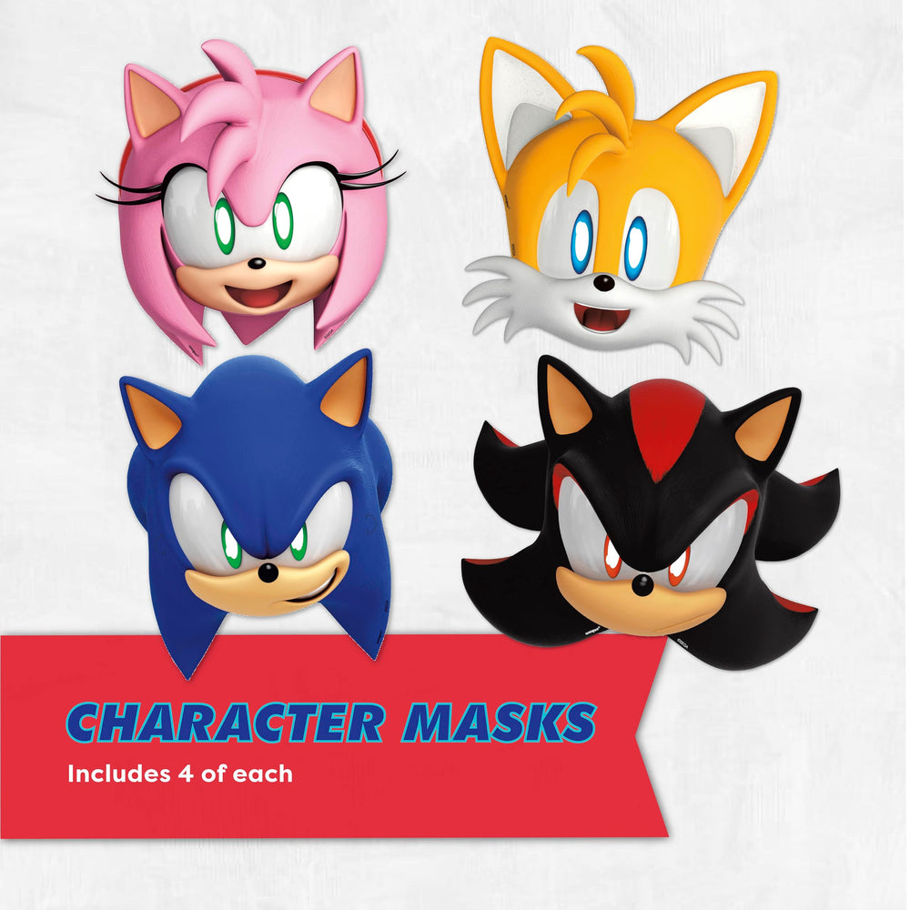 Unique guirlande Sonic et autocollant montrant décoration facile à suspendre