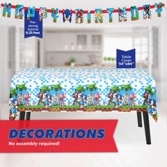Unique nappe Sonic 54x84 pouces posée montrant protection et dimensions