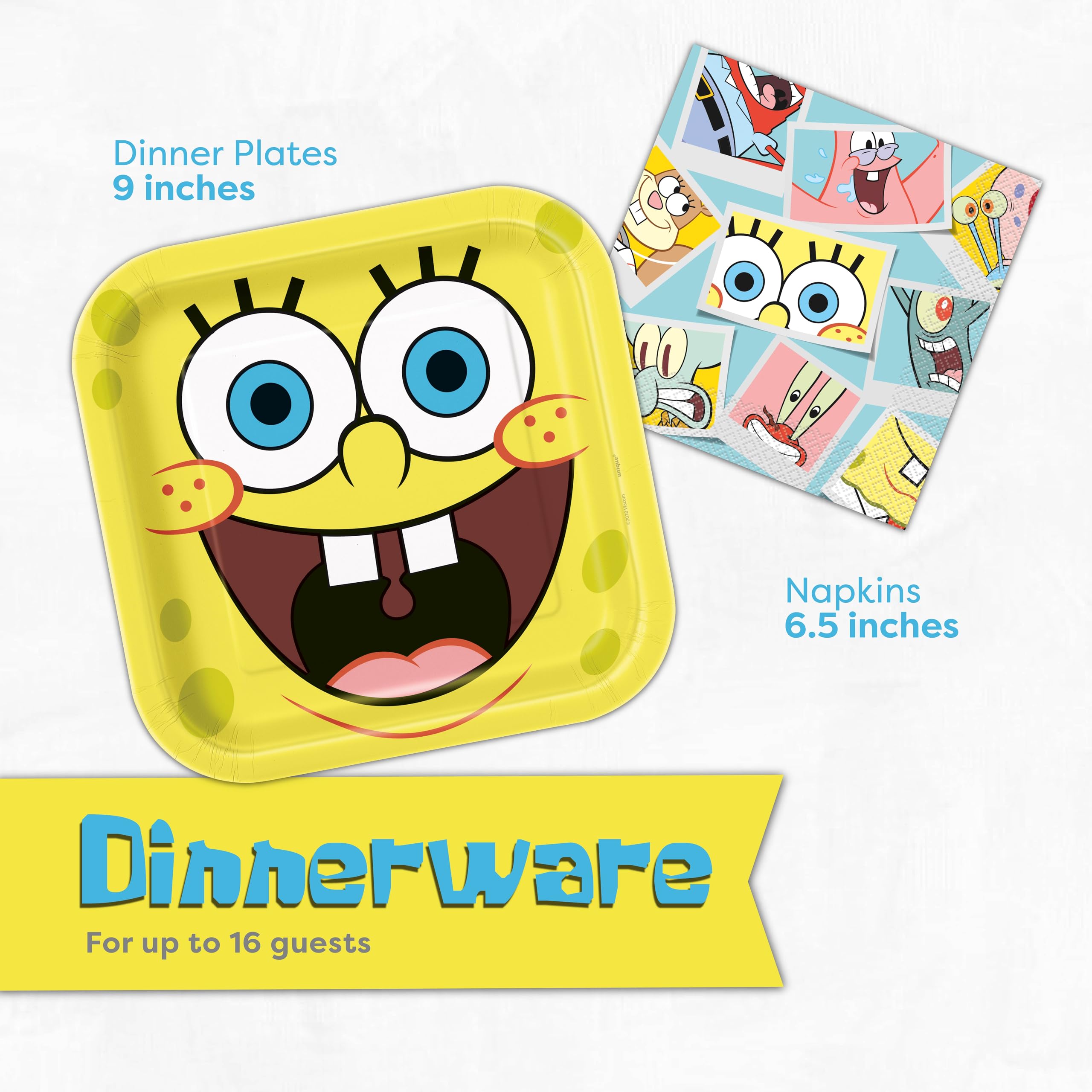 Unique Spongebob banderole détail accroche visuelle centrale pour décoration