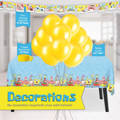 Unique Spongebob gros plan assiette en papier robuste, tenue fiable des aliments